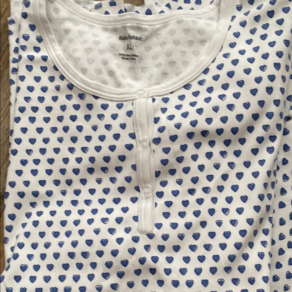 Roller Rabbit Blue Heart Pajamas
